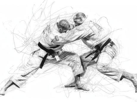 illustration de kosen judokas